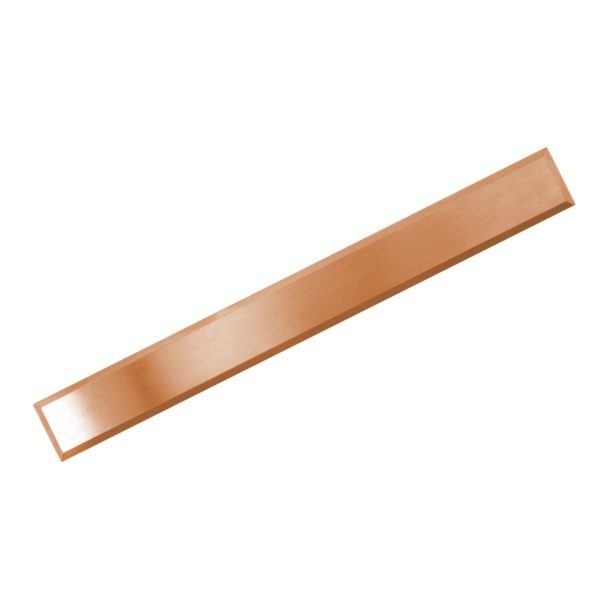 Lede element i kobber 280x25-35mm for pinne og tapelim. - Bilde 9